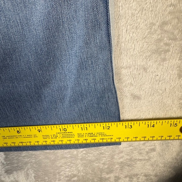 NWOT Halara Flex Women High Waisted Stripe Wide Leg Flowy Jeans M Pockets - Picture 11 of 12